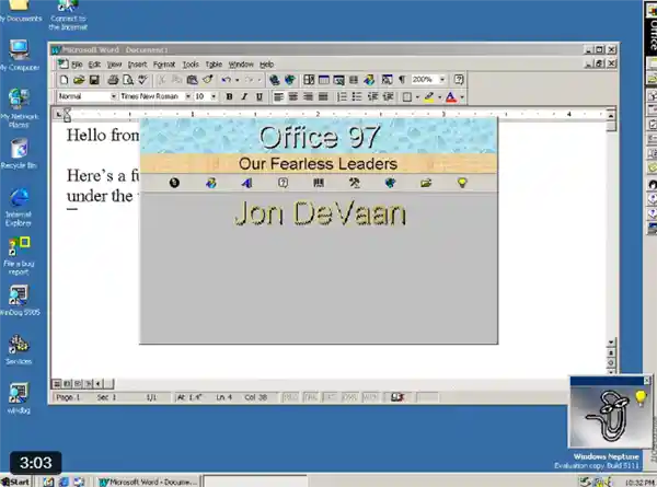 震惊全网！微软尘封30年Office 97隐藏宇宙意外曝光：程序员埋藏的像素级彩蛋首度解码